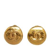 Pre-owned Yellow Gold earrings Chanel Vintage , Yellow , Dames