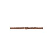 Gevlochten Riem Cognac/Goud Depeche , Brown , Dames