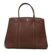 Pre-owned Leather totes Hermès Vintage , Brown , Dames