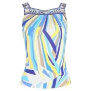 Pre-owned Silk tops Emilio Pucci Pre-owned , Multicolor , Dames