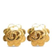 Pre-owned Yellow Gold earrings Chanel Vintage , Yellow , Dames