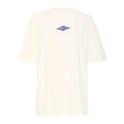 Sporty Tee Bluser Off White Ball , White , Dames