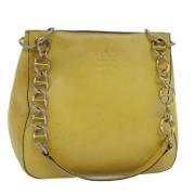 Pre-owned Leather prada-bags Prada Vintage , Yellow , Dames