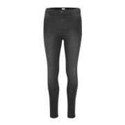 Skinny-fit Hoge Taille Jeans, Klassieke Blauwe Wassing Saint Tropez , ...