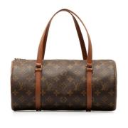 Pre-owned Canvas handbags Louis Vuitton Vintage , Brown , Dames