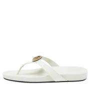 Pre-owned Leather sandals Gucci Vintage , White , Dames