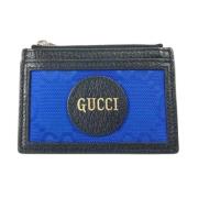 Pre-owned Leather wallets Gucci Vintage , Blue , Heren