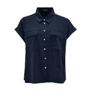 Lange Mouw Blouse Fitara Opus , Blue , Dames