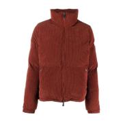 Corduroy Puffer Jacket Pyrenex , Brown , Dames