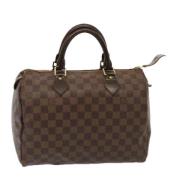 Pre-owned Canvas handbags Louis Vuitton Vintage , Brown , Dames