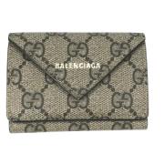 Pre-owned Canvas wallets Gucci Vintage , Beige , Dames