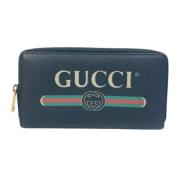 Pre-owned Leather wallets Gucci Vintage , Black , Heren