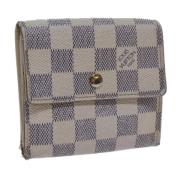 Pre-owned Canvas wallets Louis Vuitton Vintage , White , Dames