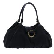 Pre-owned Canvas totes Gucci Vintage , Black , Dames