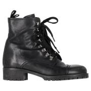 Pre-owned Leather boots Prada Vintage , Black , Dames