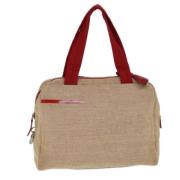 Pre-owned Canvas totes Prada Vintage , Beige , Dames