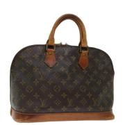 Pre-owned Canvas handbags Louis Vuitton Vintage , Brown , Dames