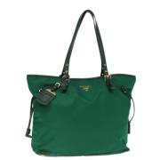 Pre-owned Nylon totes Prada Vintage , Green , Dames