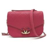 Pre-owned Leather chanel-bags Chanel Vintage , Red , Dames