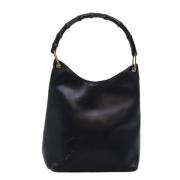 Pre-owned Leather gucci-bags Gucci Vintage , Black , Dames