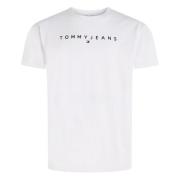 Lineair Logo Tee T-shirt Tommy Hilfiger , White , Heren