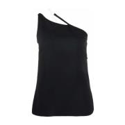 Asymmetrische Schouder Top Givenchy , Black , Dames