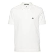 Logo Patch Polo Shirt C.p. Company , White , Heren