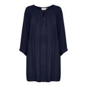 Amber Tuniek Top & T-Shirt in Midnight Marine Kaffe , Blue , Dames