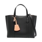 Kleine Triple-Compartiment Tote Tas Tory Burch , Black , Dames