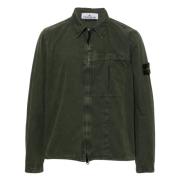 Groene Jas met Zak Stone Island , Green , Heren