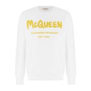 Stijlvolle Sweatshirt voor Mannen en Vrouwen Alexander McQueen , White...