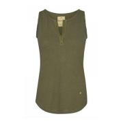 Sleeveless Tops MOS Mosh , Green , Dames