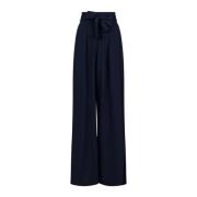 Wide Trousers Neo Noir , Blue , Dames