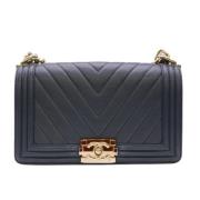 Pre-owned Canvas chanel-bags Chanel Vintage , Blue , Dames