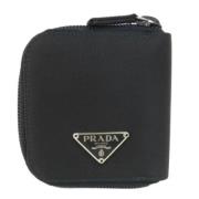 Pre-owned Nylon wallets Prada Vintage , Black , Dames