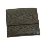 Pre-owned Leather wallets Louis Vuitton Vintage , Gray , Dames