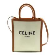 Pre-owned Canvas celine-bags Celine Vintage , White , Dames