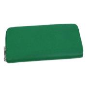 Pre-owned Leather wallets Louis Vuitton Vintage , Green , Dames