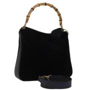 Pre-owned Suede gucci-bags Gucci Vintage , Black , Dames