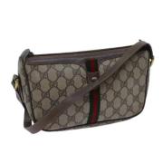 Pre-owned Leather gucci-bags Gucci Vintage , Beige , Dames