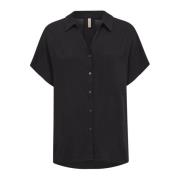 Short Sleeve Shirts Soyaconcept , Black , Dames