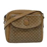 Pre-owned Canvas shoulder-bags Celine Vintage , Beige , Dames