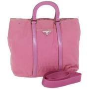 Pre-owned Nylon handbags Prada Vintage , Pink , Dames