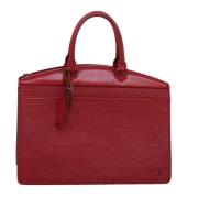 Pre-owned Leather handbags Louis Vuitton Vintage , Red , Dames