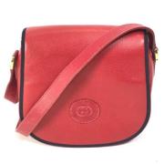 Pre-owned Leather gucci-bags Gucci Vintage , Red , Dames