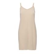 Verstelbare Band Naakte Jurk Saint Tropez , Beige , Dames