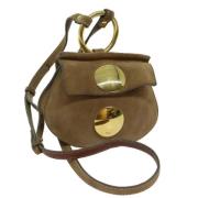 Pre-owned Suede crossbody-bags Chloé Pre-owned , Beige , Dames