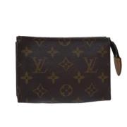 Pre-owned Canvas pouches Louis Vuitton Vintage , Brown , Dames