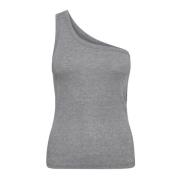 Asymmetrische Glitter Tank Top Co'Couture , Gray , Dames