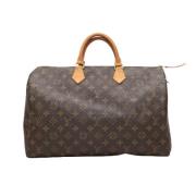 Pre-owned Canvas handbags Louis Vuitton Vintage , Brown , Dames